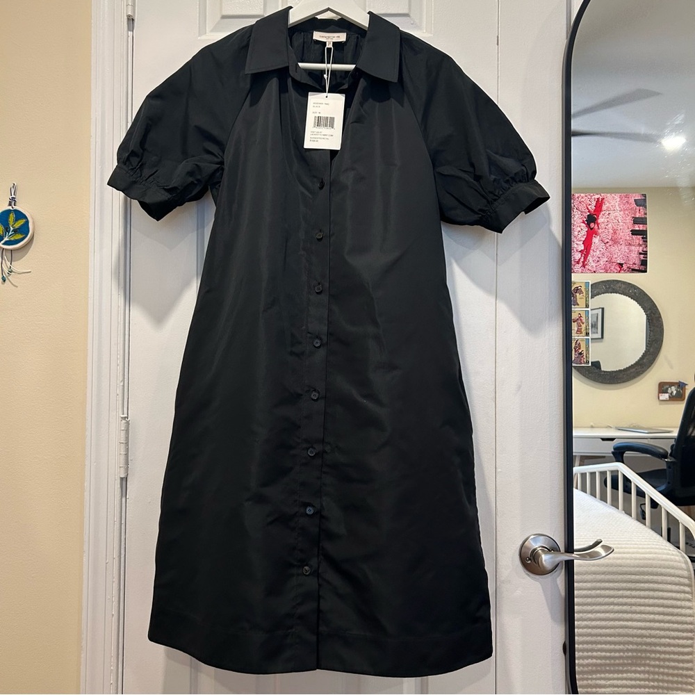 NWT Layfayette 148 Satin Dress MSRP $598
